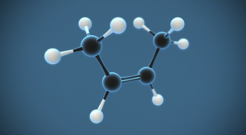 Цис 2 бутен (C₄H₈)