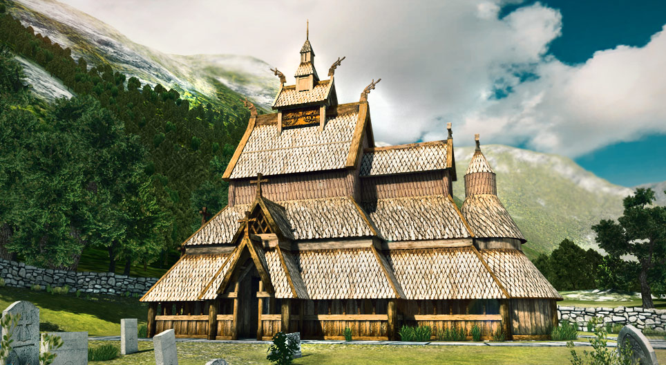 Викингийн модон сүм (Боргунд, XIII зуун)