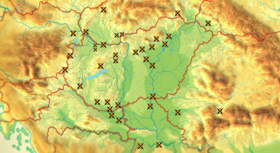 Historical topography (battles, Hungarian history)