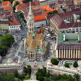 The Fisherman's Bastion and the Matthias Church in Budapest, Hungary