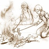 Мод хурдан, дөлтэй шатдаг.