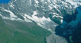 Гималайн нуруунд орших 7,234 м өндөр Лангтанг Лирунгийн мөсөн голын урсгал