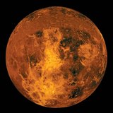 The surface of Venus which can be detected only by radar due to the thick layer of clouds