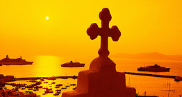 Миконос арал дээр нар жаргах