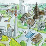 Хот болж өссөн уурхайн тосгон