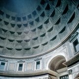 The interior of the Pantheon's dome (Rome)