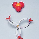 Хүхрийн триоксидын молекулын бөмбөлөг, иштэй бөмбөлөг загвар