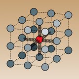 Хатуу бодисын бөөмсийн хэлбэлзлийнг загварчлан харуулах