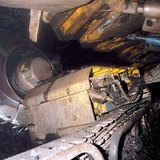 Fejtés a mányi szénbányában