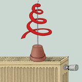 Халаагуур дээр байрлуулсан цаасан могой