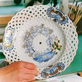 Painting a Herend porcelain plate