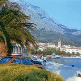 The Mediterranean coast of Dalmatia, a popular tourist destination