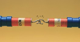 Хоёр тийш татахад хоёр хүч хэмжигч хоёул адил хэмжээний хүчийг заадаг.