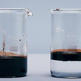 Oil floats on water