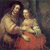 Rembrandt: The Jewish Bride (c. 1666, Baroque)