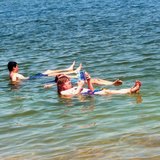 Bathers in the Dead Sea