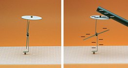 Электроскопын зүү нь цахилгаан цэнэгт төлөвийн үед хазайдаг