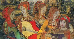 Мадригал дуучдыг хивсэн дээр дүрсэлсэн нь