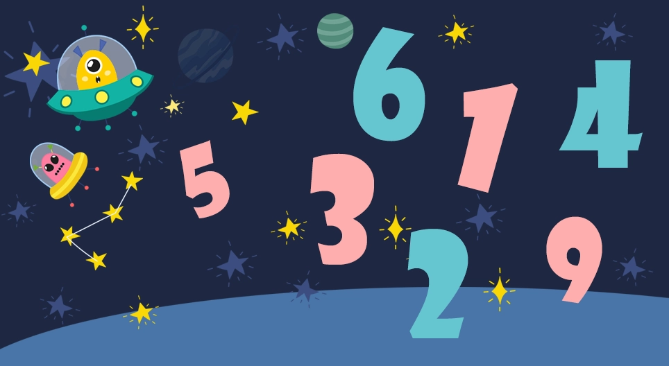 Extraterrestrials - Even and odd numbers up to 10