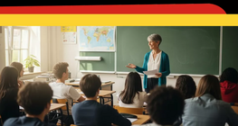 Im Klassenzimmer auf Deutsch handeln
