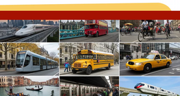 Los medios de transporte público