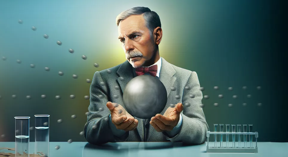 Атомын бүтцийг судалсан Рутерфордын туршилт