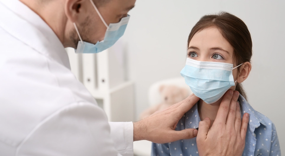 Examination of the lymph nodes