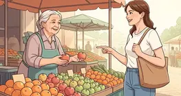 At the market